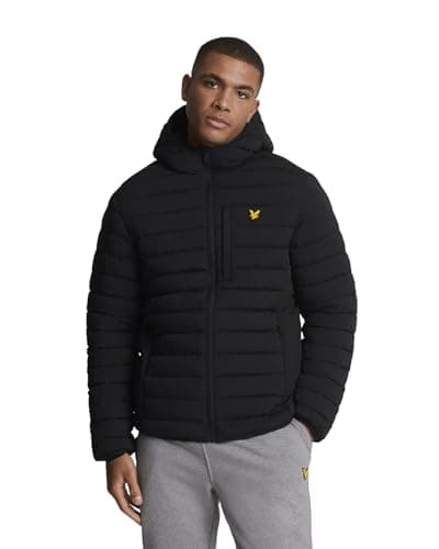 Image of Lyle & Scott Light Jackets Stretch Lightweight Quilted Jacket Z865 Jet Black, M