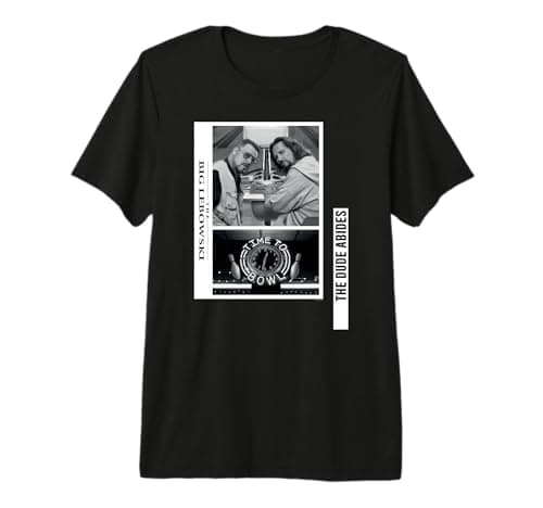 Image of The Big Lebowski The Dude Abides Premium T-Shirt