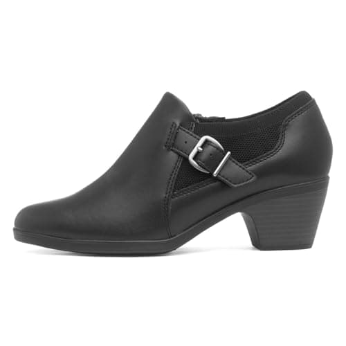 Image of Clarks Emily 2 Darcey Womens Black Leather Shoe - Size 6 UK - Black
