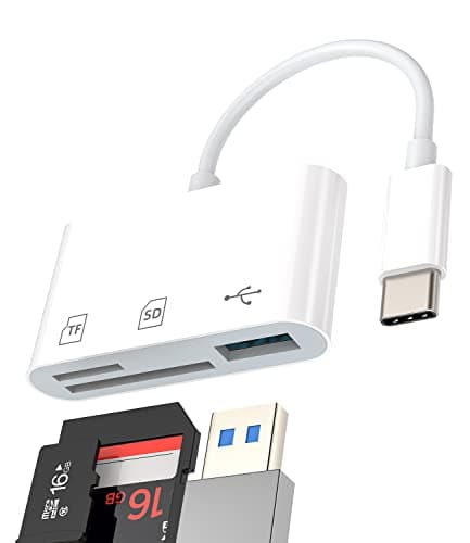 Image of USB C Adapter SD Card Reader TF Micro USB 3.0 OTG Port Docking Station(3in1) Thunderbolt 4 Typec Dongle Cable for compatible for Samsung for Apple for iPhone15 Pro Max Plus for iPad 10、Air4/5、Mini6