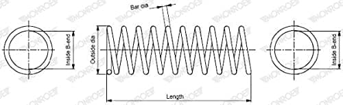 Image of Monroe SP3966 OESPECTRUM Coil Spring