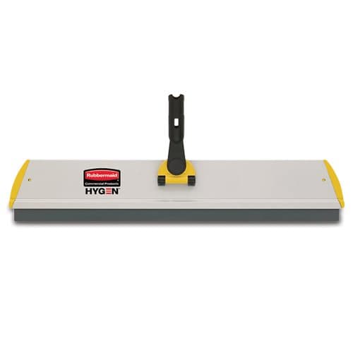 Image of Rubbermaid Commercial Products FGQ57000YL00, 24.1-Inch HYGEN Quick Connect Squeegee Single Sided Mop Frame - Yellow