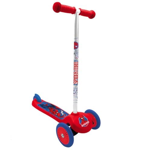 Image of Paw Patrol Skye Stitch Spiderman 3 Wheel Scooter, Unisex, for Boys and Girls Ages 3+, Max 20kg, 3 Wheels (Spiderman)