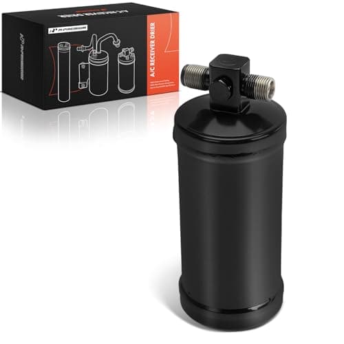 Image of A-Premium Steel Air Conditioning A/C Receiver Drier Compatible with Honda Accord 1986-1989, Prelude 1988-1991, Black