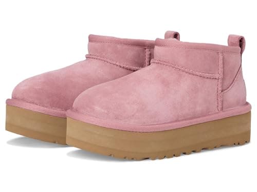 Image of UGG Girls K Classic Ultra Mini Platform Fashion Boots, Pink Dawn, 10 UK