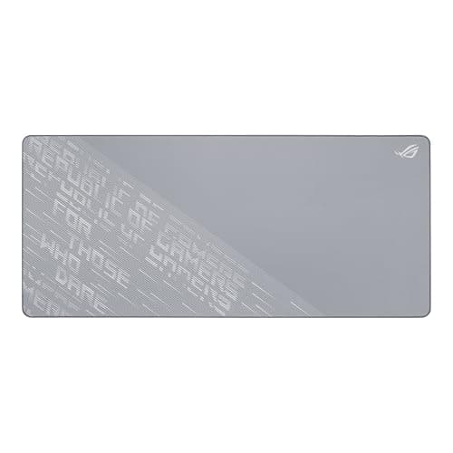 Image of ASUS ROG Scabbard II Arctic Gray XXL Gaming Mouse Pad – 35.4” x 15.7” (Extended/XXL Size), Soft Cloth Surface, Water/Oil/Dust-Resistant, Anti-Fray Edges, Non-Slip Base - Gray