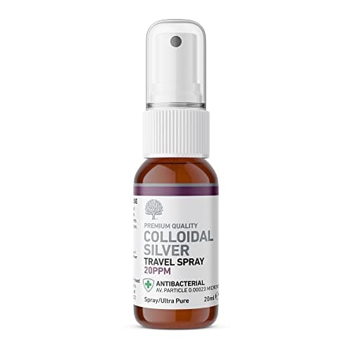 Image of Nature’s Greatest Secret Colloidal Silver Spray 20ppm 20ml | Travel Size | Crystal-Clear Ionic | pH 9.0 | Amber Glass | Natural & Vegan