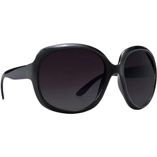 Image of Mustavo Gloss Black Ladies Sunglasses Oversized Eyewear Womens For Her Vintage Retro Designer Fashion Accessory UV400