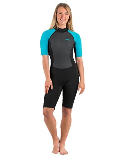 Image of Womens Sailfin Short Length Wetsuit WS1230 Aqua S