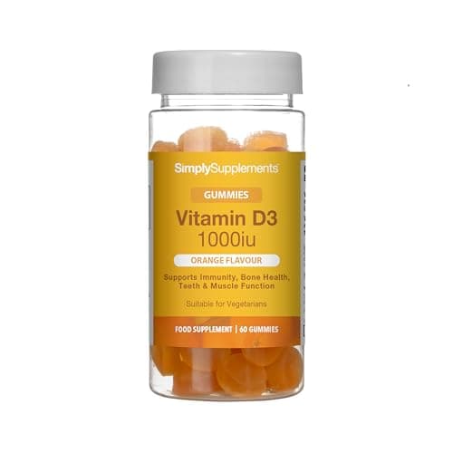 Image of Vitamin D Gummies | 25mcg / 1000iu of Vitamin D3 | One a Day Supplement | Orange Flavour | 60 Gummies
