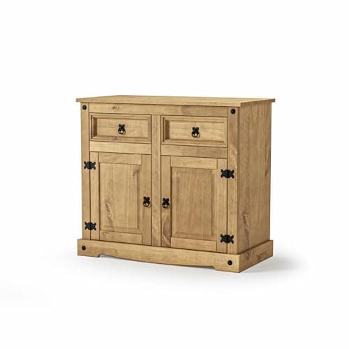 Image of Mews Corona 2 Door 2 Drawer Small Sideboard, Mexican Pine