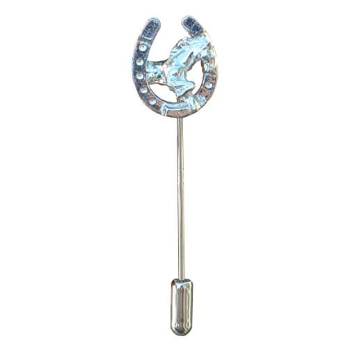 Image of Horseshoe Lapel Pin, Hand Made Jewellery, Hand Crafted Jewellery, Handcast in Fine Pewter By William Sturt