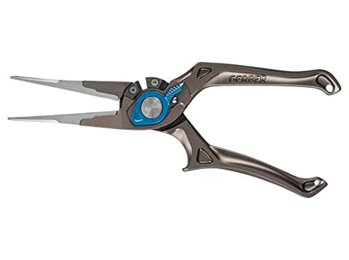 Image of Gerber Magniplier 7.5 Inch Needlenose Pliers Unisex Adult Fishing Tool, Grey and Blue, No
