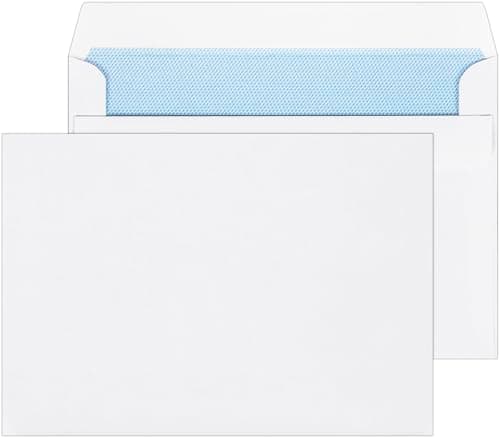 Image of Officely C6 Self Seal Wallet Envelopes 90 GSM 114mm x 162mm, White - Pack of 25