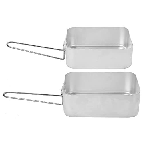 Image of Summit Set of 2 Nesting Aluminium Mess Tins for Camping & Cooking