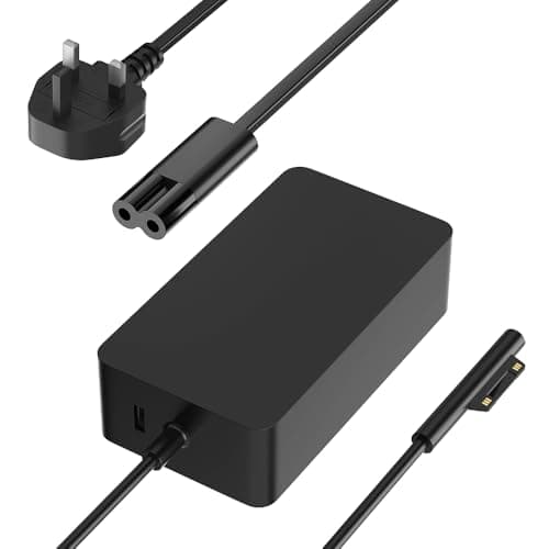 Image of 65W Surface Charger For Microsoft Surface Pro 10 9 8 7 6 5 4 3 Surface Laptop 7 6 5 4 3 2 1 Surface Book 1st Studio Surface Go 4 3 2 1 Go 3 2 1 Windows Power Supply