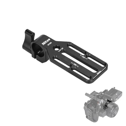 Image of Nitze 15mm Rod Clamp Adapter with Mounting Plate for Monitor, Wireless Transmitter/Receiver and DJI Focus Pro LiDAR - N10D