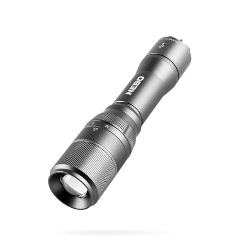 Image of NEBO Davinci 1000 Lumens | Black LED Rechargeable Flashlight | 18650 Battery with Power Bank, NEB-FLT-0018-G , Grey