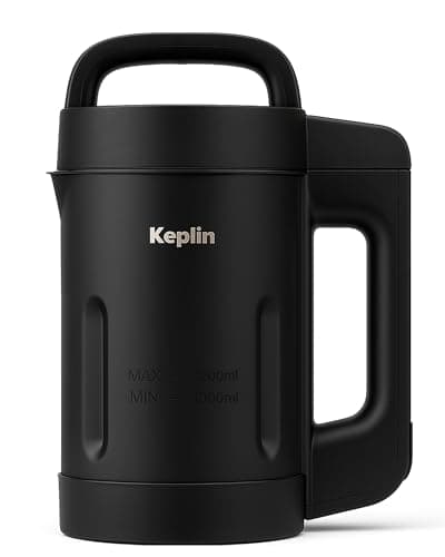 Image of Keplin 3-in-1 Soup Maker & Blender 1.2L- Blend & Juice Functions, 3-5 Portions of Smooth & Chunky Soup, Keep Warm Mode, Auto-Stir & Overspill Sensor, Press Button Control, Easy Clean- 2 Year Warranty