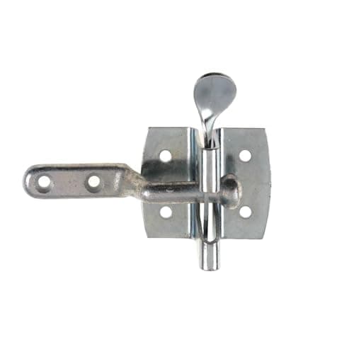 Image of Kooples Hardware Automatic Gate Catch – Heavy Duty Spring Latch for Wooden and Metal Gates - Fixings Included (Zinc Plated)