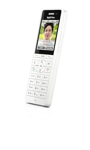Image of AVM Fritz!Fon X6 Blanco International Cordless DECT Telephone, Full Duplex HD, Colour Display, Compatible with Fritz!Box with DECT Base, Menu in Spanish