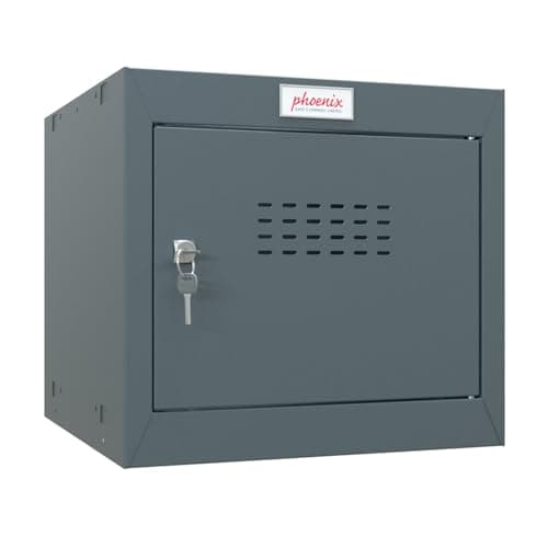 Image of Phoenix CL0344AAK Size 1 Dark Grey Cube Locker with Key Lock