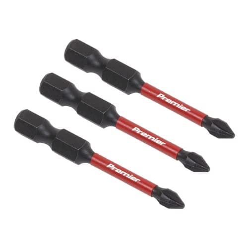 Image of Sealey 3pc 50mm Phillips #1 Impact Power Tool Bit Set - AK8229
