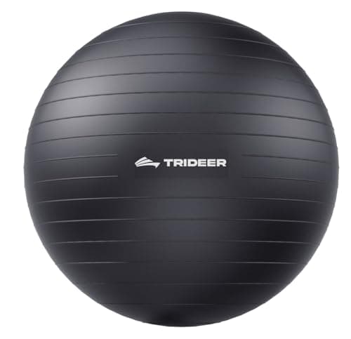 Image of Trideer Professional Exercise Ball & Yoga Ball, Anti-Burst Heavy Duty Gym Ball for Fitness, Pilates, Core Workout & Office Chair, Includes Pump