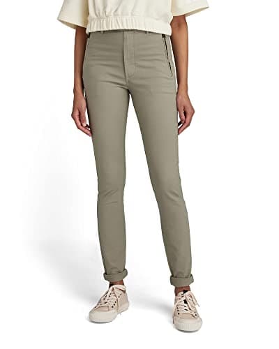 Image of G-Star Women's Weld High Skinny Chino, Green (shamrock gd D19141-D121-B681), 27W / 34L