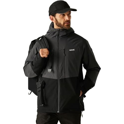 Image of Regatta Mens Highton Puffer Jacket Waterproof Stretch Insulated Padded Winter Coat