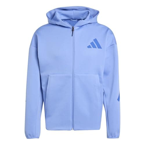 Image of adidas mens Z.n.e. Full-zip Hooded Track Jacket, Blue Fusion, L