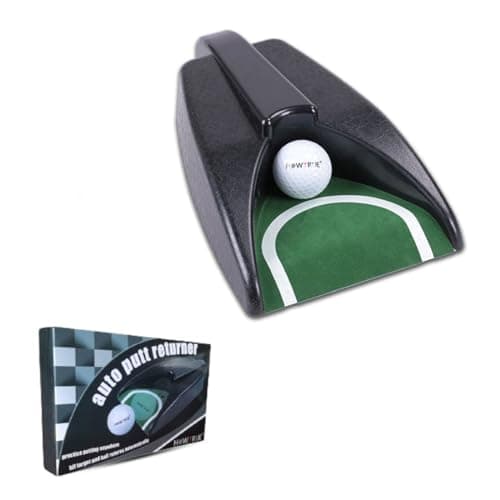 Image of ANMEISH Golf Automatic Putting Cup, Golf Ball Returner Ball Automatic Putting Returning Machine Practice Hole for Indoor Outdoor Golfs Practice