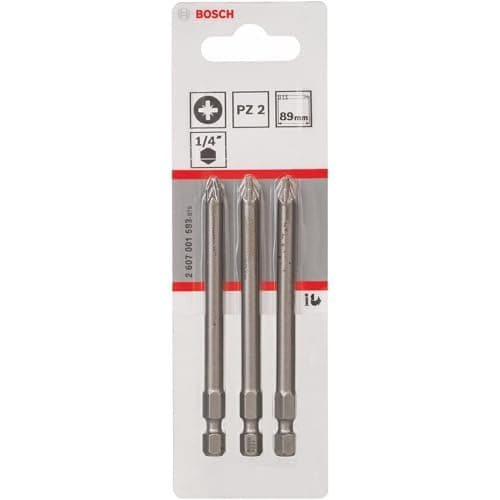Image of Bosch 2607001583 Extra Hard Screwdriver Bit for Pozidriv Cross Head Screws