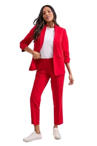 Image of Dorothy Perkins Women’s Ankle Grazer Trousers Red