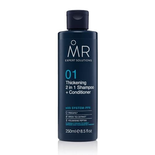 Image of MR 2 in 1 Thickening Shampoo & Conditioner (250ml) - Hair Thickening System for Men with Strengthening PPX - Vegan & Cruelty Free for Hair Growth