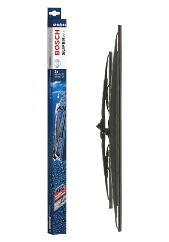 Image of Bosch Wiper Blade Super Plus Spoiler SP24/19S, Length: 600mm/475mm − Set of Front Wiper Blades