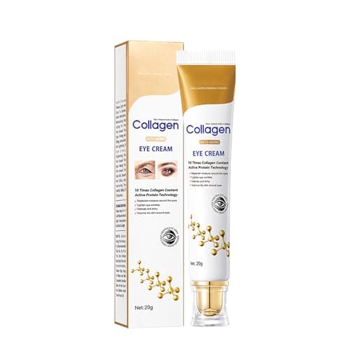 Image of Collagen Eye Cream for Dark Circles and Puffy Eyes, Lift Eye Cream De-Puff and Brighten Dark Circles, Collagen Anti-Ageing Formula Instant Tightener Brighten Anti Aging Under Eye Repair Cream