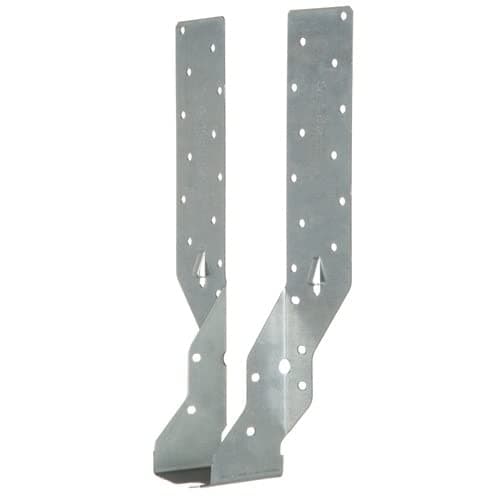 Image of (Fixings Direct) 50mm Galvanised Jiffy Joist Hangers Timber to Timber Long Leg Mini Hanger with Structural Support Technology Anti Rust Coated Steel (50)