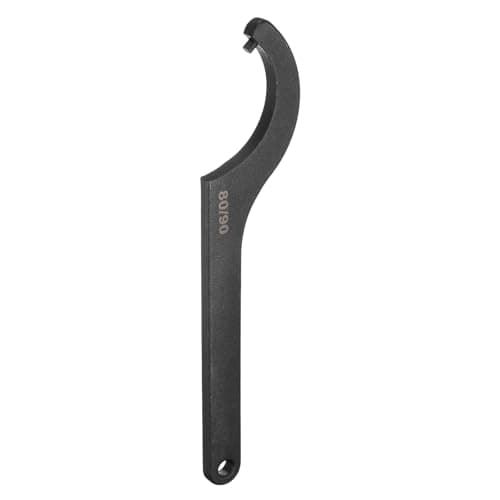 Image of sourcing map C Hook Spanner Wrench, 80-90mm C Pin Motorcycle Shock Nut Chrome Vanadium Spanner Wrench Tool with 6mm Round Head for Machine, Vehicles, Mechanical