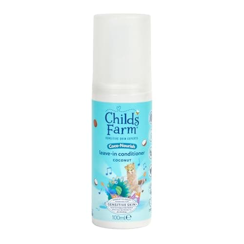 Image of Childs Farm Coco-Nourish Leave-in Conditioner Hair Spray, Define Curls, Smooth, Styling Protector, Coconut, Kids, 100ml