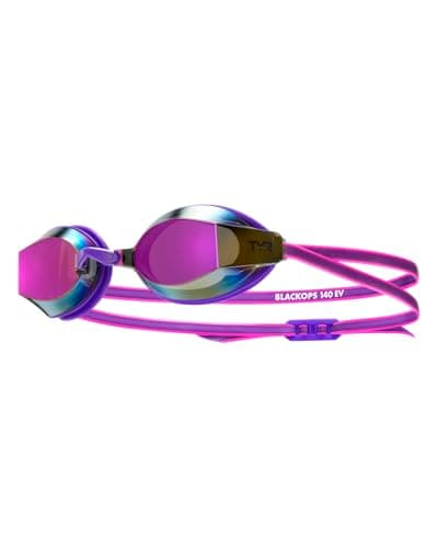 Image of TYR Black Ops Mirrored Women's Fit Goggle, Purple/Pink, Onesize