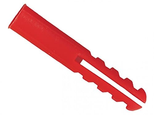 Image of Rawlplug Plastic Plugs (10 X 100) Red - (Screw Sizes 6-12) (100 pieces)