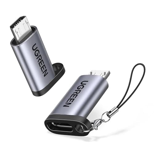 Image of UGREEN USB C to Micro USB Adapter 2 Pack Type C Female to Micro Male Connecter Mobile Phone Converter Compatible with Samsung S7 Edge Xiaomi Mi A2 Lite Huawei P Smart Y6 Y9