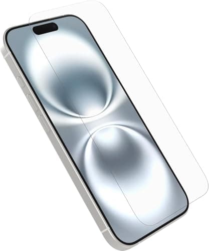 Image of OtterBox Premium Glass Screen Protector for iPhone 16, Tempered Glass, advanced Scratch Protection, Survives Drops up to 3ft
