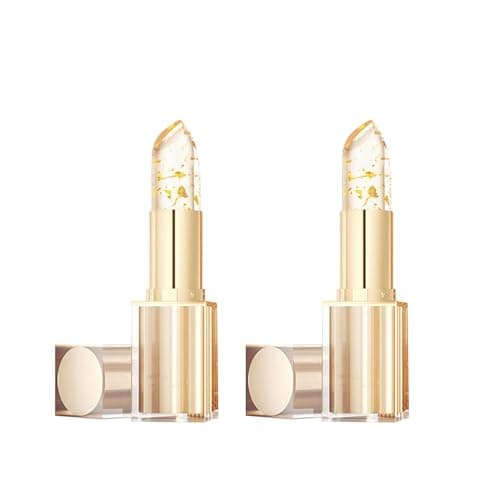 Image of Fenvios Truetone - ﻿PH Adjusting Lipstick, Fenvios Lipstick, Transparente Transferproof Gold Crystal Color Changing Lip Lipsticks, Moisturizing Glossy Shine Lip Gloss (2)
