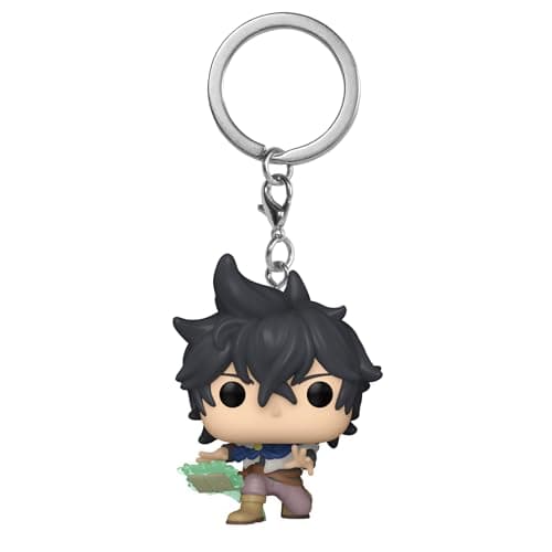 Image of Funko Pop! Keychain: Black Clover - Yuno Novelty Keyring - Collectable Mini Figure - Stocking Filler - Gift Idea - Official Merchandise - Anime Fans - Backpack Decor