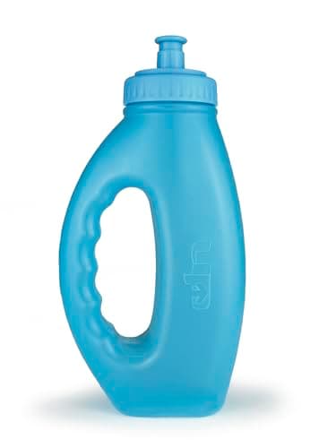 Image of Ultimate Performance UP Runners Bottle 580cc Blue Carbon Neutral Certified BPA free flexible food grade plastic Fully Recyclable Ergo Shape Soft Spout Cap Run Hike Outdoor Sport Marathon Ultimate
