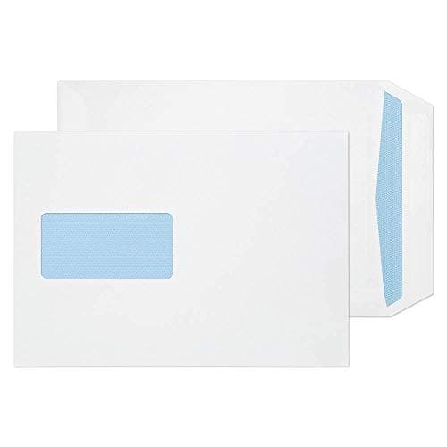 Image of Blake Purely Everyday C5 229 x 162 mm 90 gsm Self Seal Window Pocket Envelopes (13084/25 PR) White - Pack of 25