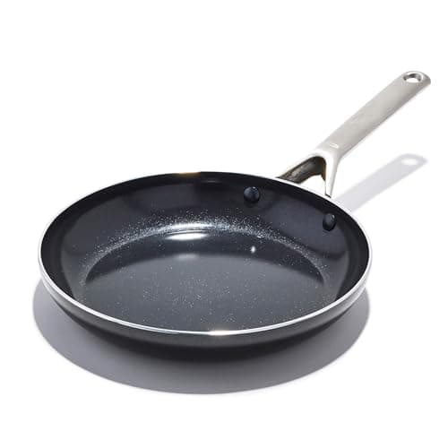 Image of OXO Agility Series 26cm Frying Pan – No-PFAS Ceramic Non-Stick, Quick-Heating Aluminium, Induction-Ready Base, Oven & Dishwasher Safe, Sturdy Stainless Steel Handle, Chip-Resistant Rim