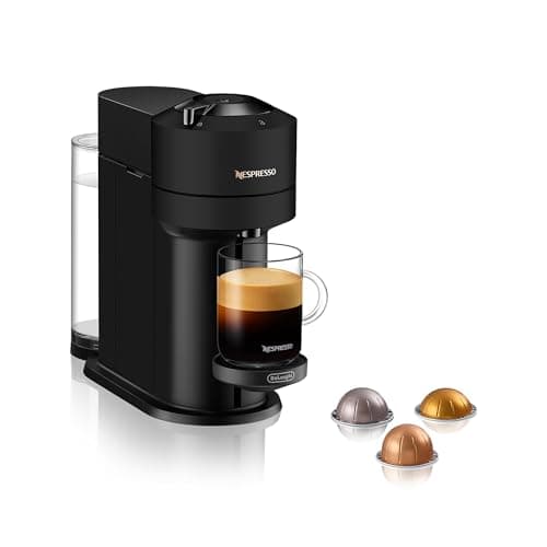 Image of Nespresso Vertuo Next ENV120.BM, Capsule Coffee Machine, Single-Serve Pod Coffee Machine, 5 Cup Sizes, Centrifusion Technology, Welcome Set Included, Matt Black